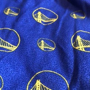 NBA pajama pants warriors blue